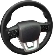 Car Steering Wheel Cover Microfiber Leather Car Steering Wheel Cover for Toyota for Fortuner 2016 2017 2018 2019 2020 for Hilux 2015-2020 Car Wheel Cover