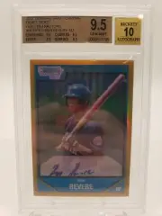 2007 BOWMAN CHROME DRAFT PICKS BEN REVERE GOLD REFRACTOR AUTO /50 BGS 9.5 GEM MT