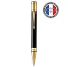 PARKER Duofold Classic Black GT Ballpoint Pen, Medium Nib, Oil-Based, Gift Box