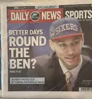 PHILA. DAILY NEWS: Ben Simmons being drafted, BN In Coltr Sleeve