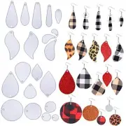 20 Pieces Earring Cutting Dies Teardrop Leaf Shape Die Cuts Metal Cutting Dies
