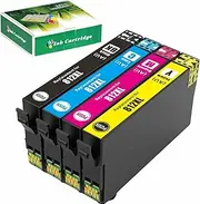 [TAAUS] 812XL Ink Cartridge Compatible Epson T812 XL for Workforce Pro WF-3820 WF-3825 WF-4830 WF-4835 WF-7830 WF-7840 WF-7845 Printer (1 Black, 1 Cyan, 1 Magenta, 1 Yellow)