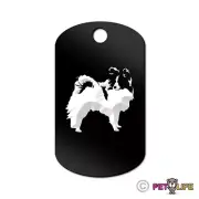 Papillon Engraved Keychain GI Tag dog v2 Many Colors