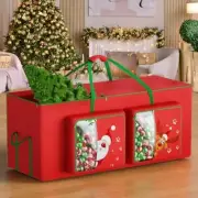 Christmas Tree Storage Bag Up to 9 ft Xmas Trees, Heavy Duty 600D 9FT Red