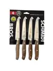Schmidt Bros German Stainless Steel Acacia Series 4 Steak Knives Set NEW!