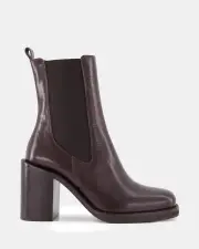 Shelly Shen Claudia/Dark Brown Womens Boots 38
