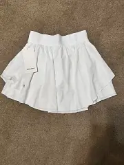 NWT$88 Lululemon Court Rival HR Skirt Long Size4 WHT
