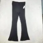 House Of Harlow 1960 Women M Retro Gray Cable Knit Flare Trousers Pants Cozy Y2K