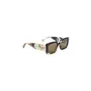 [Gucci] Gucci-Green And Brown Gg 1906s Acetate Sunglasses-Donna OS OS
