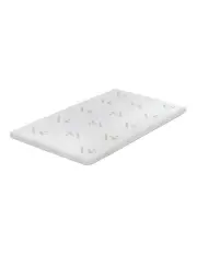 [Living Today] Queen Memory Foam Topper With Bamboo Mattress Cover 6cm in White
