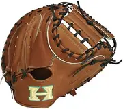 HI-GOLD (high gold) baseball mitt Kokorokyoku Wagyu SERIES (Wagyu series) catcher glove vertical and horizontal type Brown × black throws right KKG-114M Brown × black