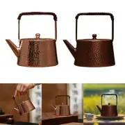 Pure Copper Teapot Tea Kettle 400ml Tea Maker Kettle with Handle Kung Fu Tea Pot