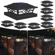Solar Post Cap Lights, 2 Light Modes Fence Post Solar Lights Outdoor, Fit 3.5...