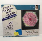 Quilt Templates 22 Circles + Hexagons Eileen Roche 2016 Dime NEW