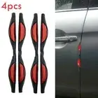 Easy Install Red Car Door Guards Reflectors to Protect Edges from Scratches