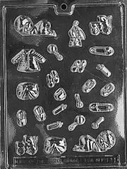 TINY BABY ASSORTMENT mold Chocolate Candy cupcake toppers party favor