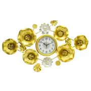 Decorative Abstract Design Metal Round Gold Frame Wall Clock 103*63 cm 103*63 cm