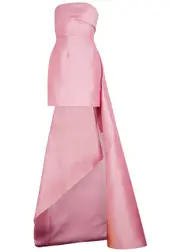 Solace London Meyer Pink Satin Mini Dress - UK6 UK6