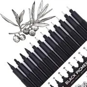 Black Drawing Pens Art Fineliner Pens,Manga Markers for Sketching Technical,703