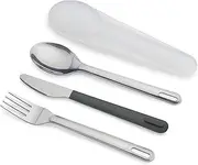 [Joseph Joseph] GoEat Stainless-Steel Reusable, Travel Cutlery Set - Anthracite