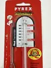 Vintage Pyrex Glass Meat Thermometer New Open Package