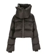 funnel-neck puffer jacket IT42 Black
