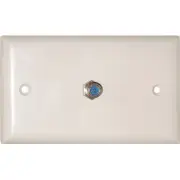 PR3886 SINGLE 'F' SOCKET WALL PLATE