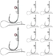 Shrimp Platform Hooks, Ultra and 10 x Spine Hooks, 2-in-1 Steel Wire Design, Portable Bait Holder for Experienced Fishermen