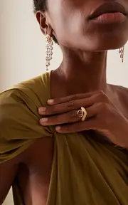 [Future Fortune] Speed of Light 18K Yellow Gold Tourmaline Ring