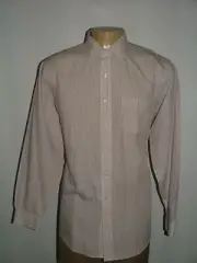 NEW WT BROOKS BROTHERS DRESS SHIRT SIZE 17 1/2 36 COTTON RED WHITE STRIPED #290
