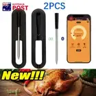 2PC Thermometer BBQ Meat Wireless Grill Cooking Food Probe Timer Bluetooth AUS