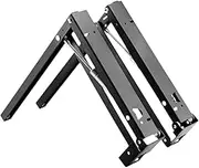 Qianly 2Pcs Wall Mounted Folding Shoe Bench Chair Brackets Accessories, Foldable Easy to Install Parts Shoe Changing Stool Hardware