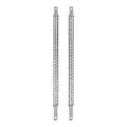OG 22" LONG TRIPLE SQUARE STEEL TWISTED SPRING FORK BAR (FOR 26" BIKE) CHROME