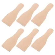 6 Pcs Thin Wood Spatula Planting Net Wooden Shovel Scraper Set Dad