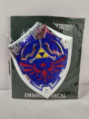 The Legend Of Zelda Hylian Shield Embossed Decal Nintendo Link BRAND NEW