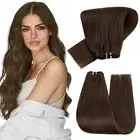 Sew in Weft Human Hair Extensions Double Wefts Premium European Remy HairBundles