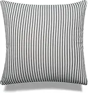 Vintage Black Stripes with Feather Down Insert Pillow