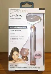 Finishing Touch Flawless Contour Facial Roller & Massager Micro Vibrating Quartz