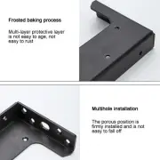Seamless Black Shelf Bracket Heavy Duty for Floating Wall Mounted Furniture