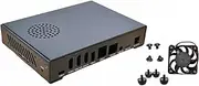 WayPonDEV Black Metal Case for CM3588 NAS Kit Open Source Single Board Computer, Metal Heat Sink for CM3588 Network Storage Module Starter Kit with Cooling Fan