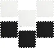 BRIGHTFUFU 6Pcs Non Slip Patchwork Floor Mats for Play Safe Cushions for Living Gym Bedroom Shapes Splicing Rugs for Crawling