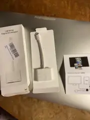Lightning digital AV adapter apple MFi certified white NEW