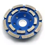 TMAX 4" Diamond Two Row Segment Grinding Wheel Disc Marble Tile Concrete Rock