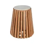 [James Lane] Linee Side Table - Acacia & Marble