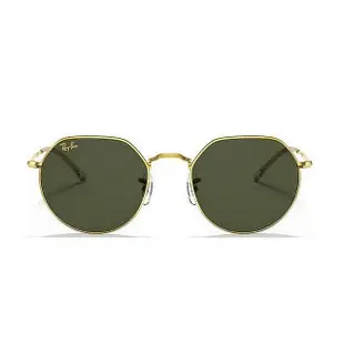 【原廠公司貨】Ray Ban 雷朋 JACK 太陽眼鏡 RB3565 9196/31 53mm 金框G15經典墨綠色鏡片