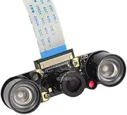 RPi IR-Cut Camera with Infrared LED Board and 15-pin FFC Replacement for Raspberry Pi Camera Maintaining