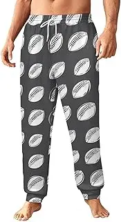 [Generic] Men's Sweatpants, Football with Uniform Spacing-30, Polyester Joggers, Sweatpants Jogging Pants for Workout Running