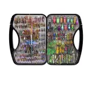 Trout Fly Fishing Flies Collection Dry Wet Nymph Fly Assortment with Fly Box ...