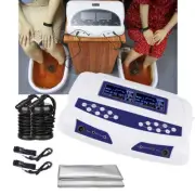 Dual Ionic Foot Bath Spa Array Ion Detox Cell Cleanse Machine With Carry Case