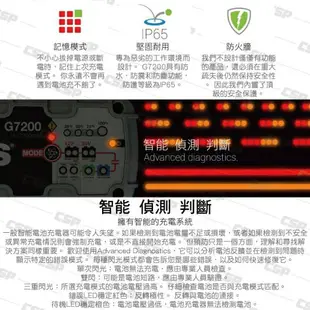 NOCO Genius G7200 充電器 / 充鉛酸電池充電 AGM充電 EFB充電 膠體充電 WET充電 機車充電器